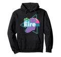 Aesthetic Eire Vaporwave Ireland Map Hoodie - Custom Art Print Men Women - T-Shirt, Sweatshirt, Hoodie