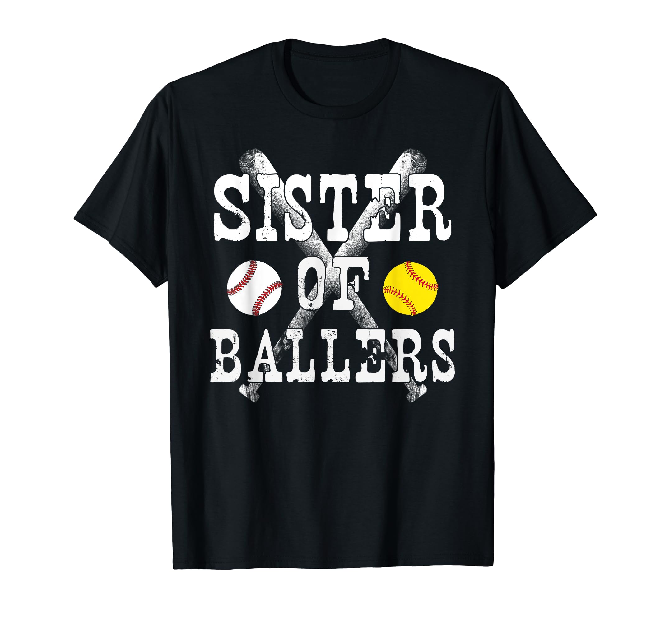 Sister Ballers Funny Baseball T-Shirt - Aesthetic Graphic Men Women - T-Shirt, Sweatshirt, Hoodie