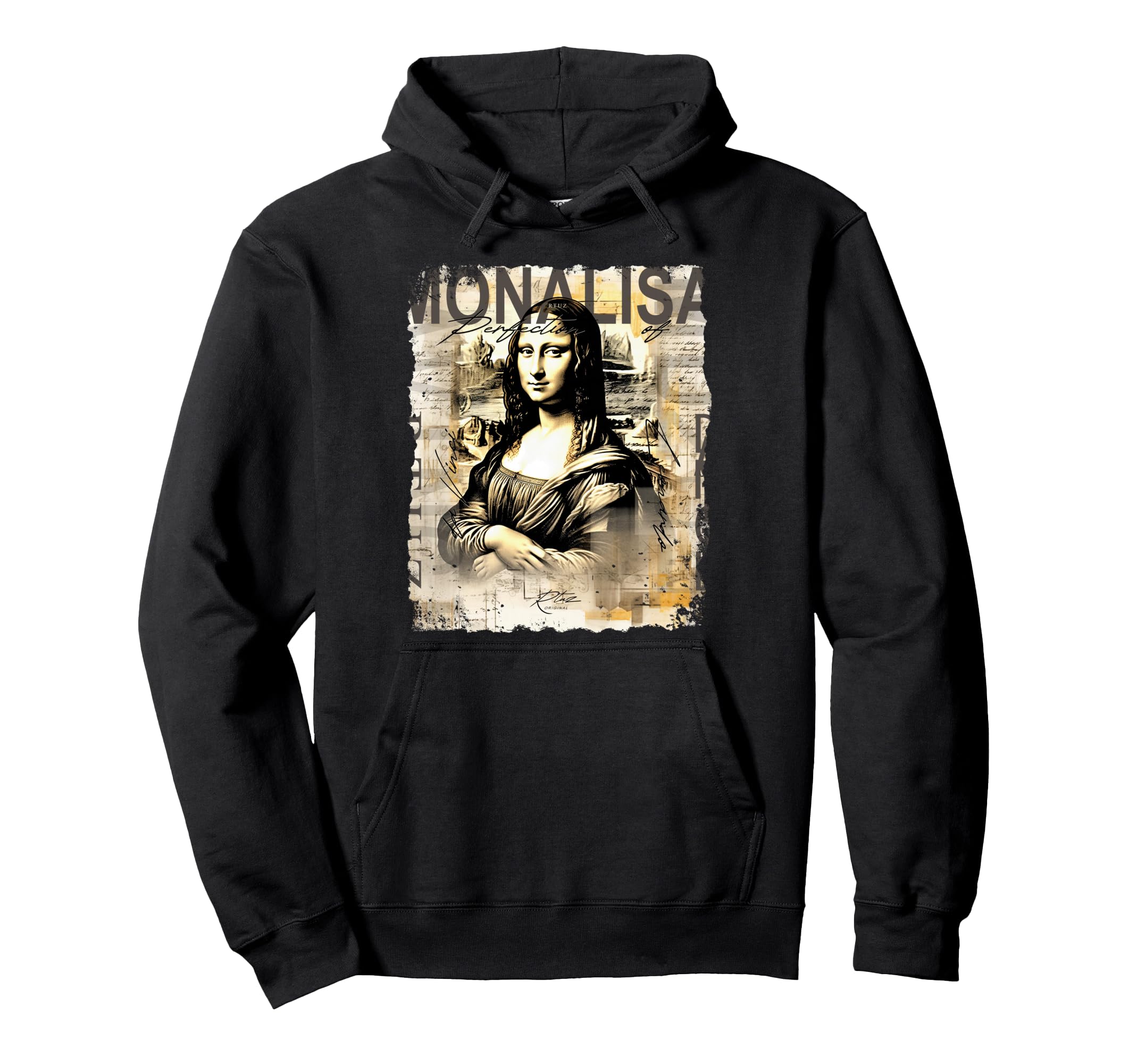 Mona Lisa Aesthetic Y2K Streetwear Hoodie - Streetwear Style Unisex - T-Shirt, Sweatshirt, Hoodie