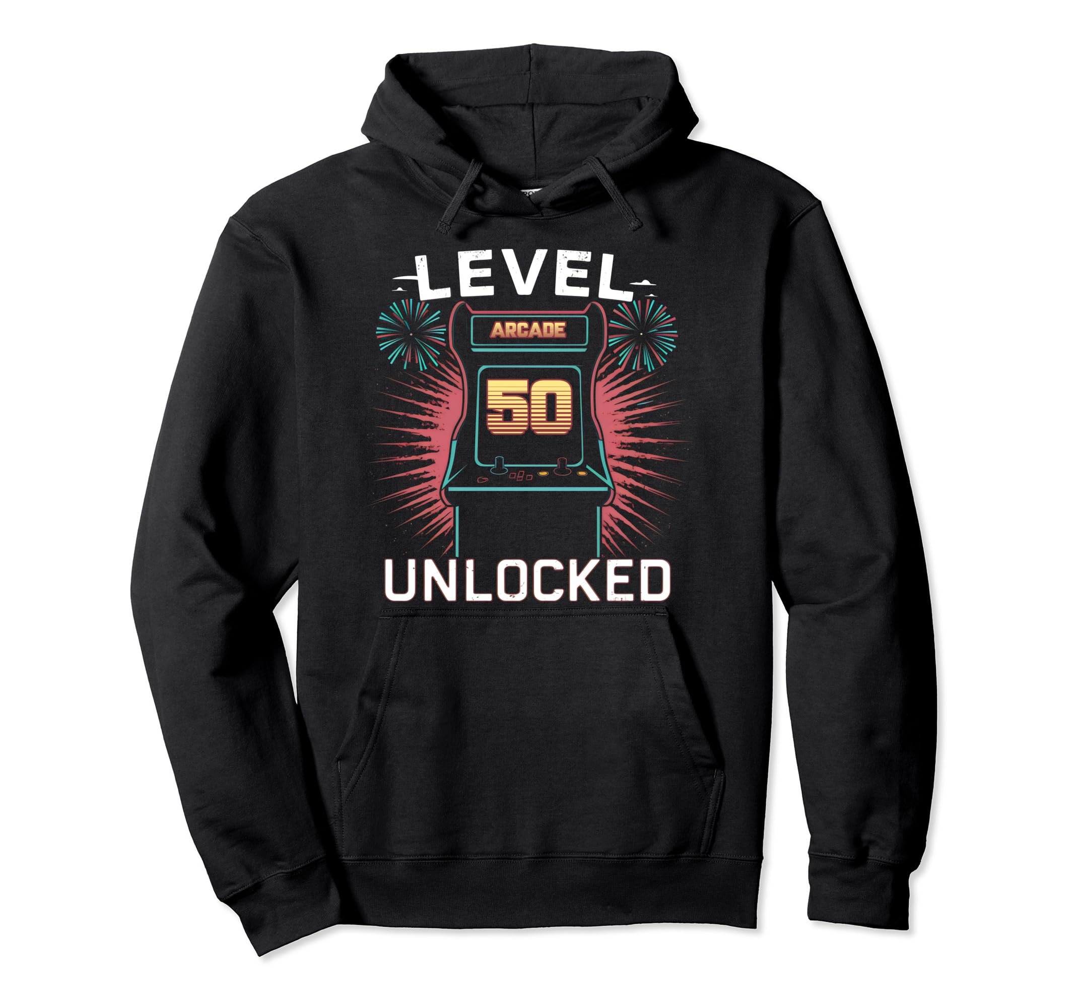 Level 50 Unlocked Video Game 50Th Hoodie - Casual Everyday Wear Men Women - T-Shirt, Sweatshirt, Hoodie