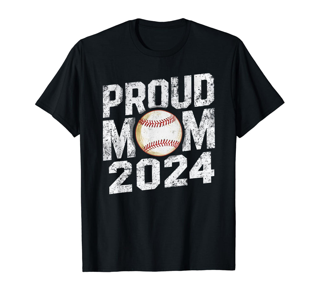 Proud Mama Mom 2024 Senior Baseball T-Shirt - Graphic Print for Adults - T-Shirt, Sweatshirt, Hoodie