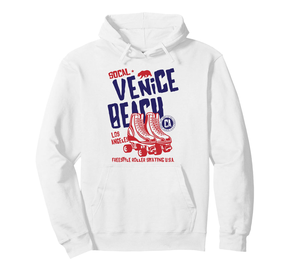 Venice Beach California Roller Skate Hoodie - Custom Art Print Men Women - T-Shirt, Sweatshirt, Hoodie