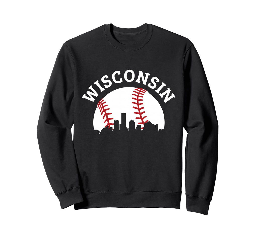 Wisconsin Baseball State Pride Sweatshirt - Trendy Graphic Unisex - T-Shirt, Sweatshirt, Hoodie