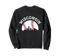 Wisconsin Baseball State Pride Sweatshirt - Trendy Graphic Unisex - T-Shirt, Sweatshirt, Hoodie