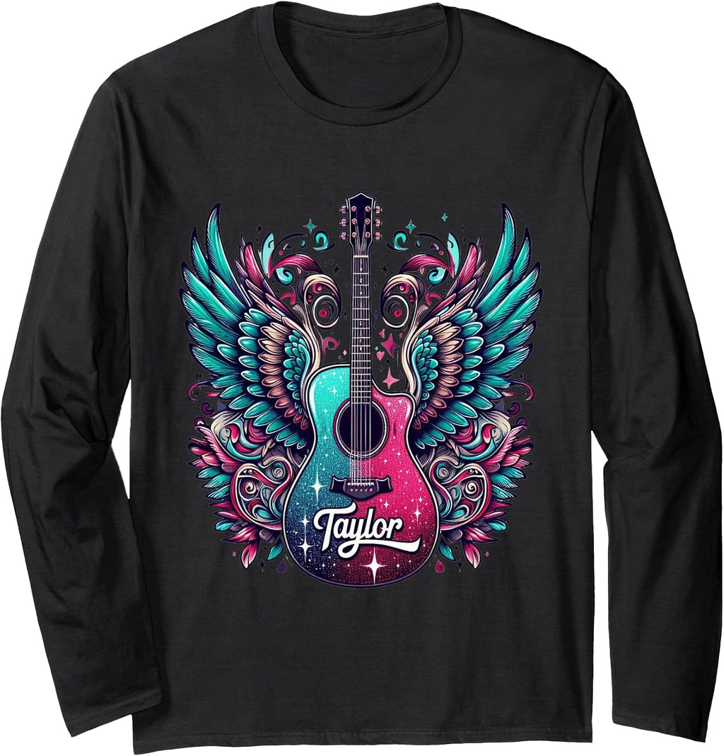 I Love Taylor Girl Groovy 80's - Adult & Kids T-Shirts, Sweatshirts & Hoodies apparel design preview 1