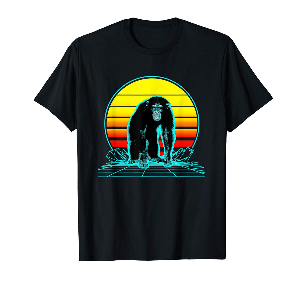 Sunset Chimpanzee T-Shirt - Casual Everyday Wear Men Women - T-Shirt, Sweatshirt, Hoodie