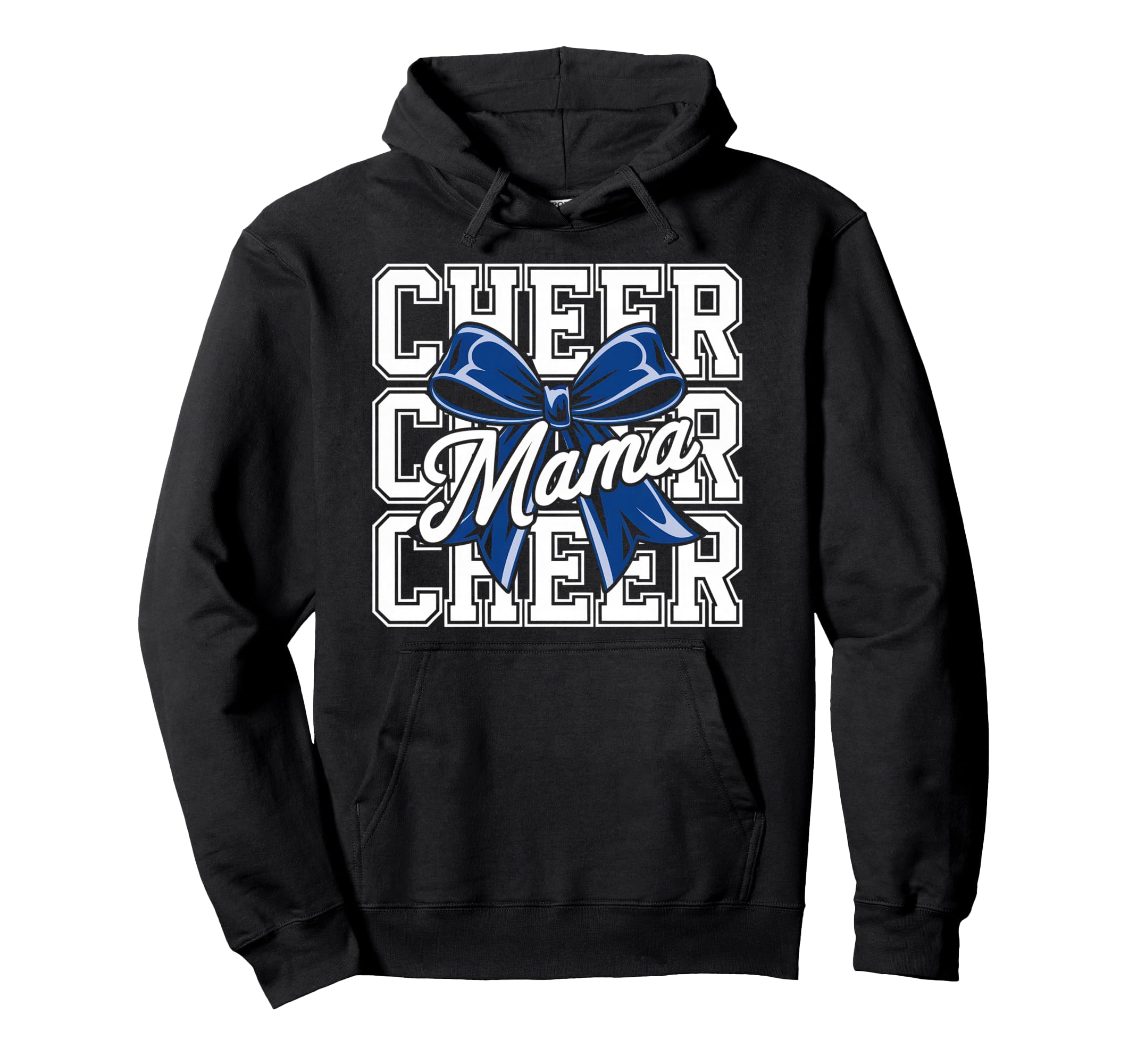Cheer Mom Mother Bow Cheerleader Game Hoodie - Custom Art Print for Adults - T-Shirt, Sweatshirt, Hoodie