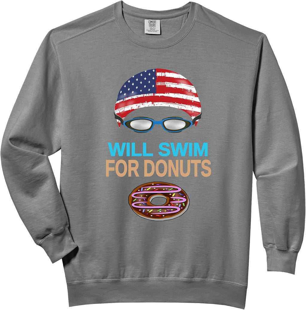 Merch Whiz Swim Girls Boys Kids Sports USA Flag - Adult & Kids T-Shirts, Sweatshirts & Hoodies apparel design preview 1
