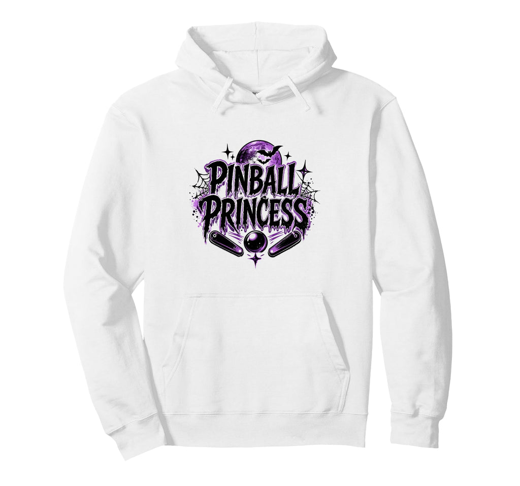 Pinball Princess Machines Funny Hoodie - Aesthetic Graphic for Adults - T-Shirt, Sweatshirt, Hoodie