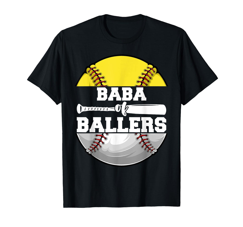 Baba Ballers Funny Softball Baseball T-Shirt - Graphic Print for Adults - T-Shirt, Sweatshirt, Hoodie