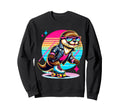Otter Roller Skates And Sweatshirt - Fun Novelty Design Men Women - T-Shirt, Sweatshirt, Hoodie