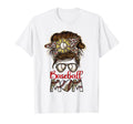 Baseball Mom Messy Bun Leopard T-Shirt - Fun Novelty Design for Adults - T-Shirt, Sweatshirt, Hoodie