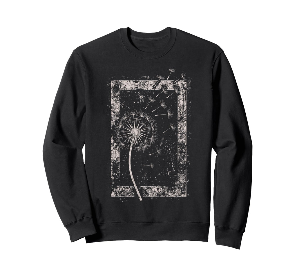 Dandelion Flower Grunge Alt Sweatshirt - Unique Graphic for Adults - T-Shirt, Sweatshirt, Hoodie