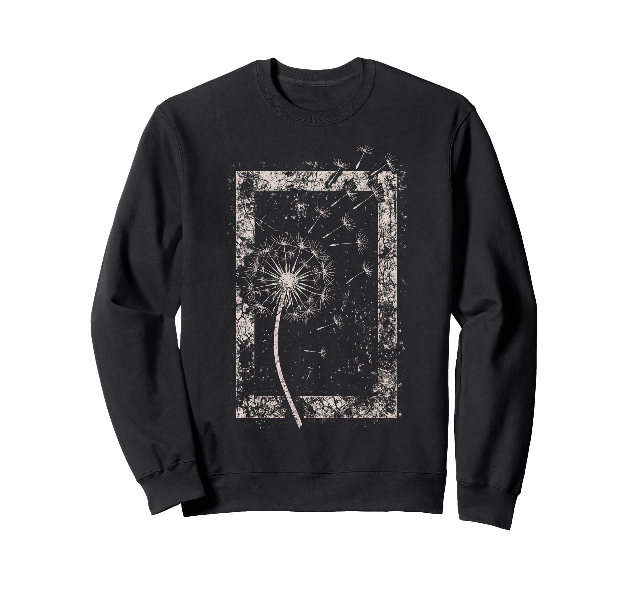 Dandelion Flower Grunge Alt Sweatshirt - Unique Graphic for Adults - T-Shirt, Sweatshirt, Hoodie