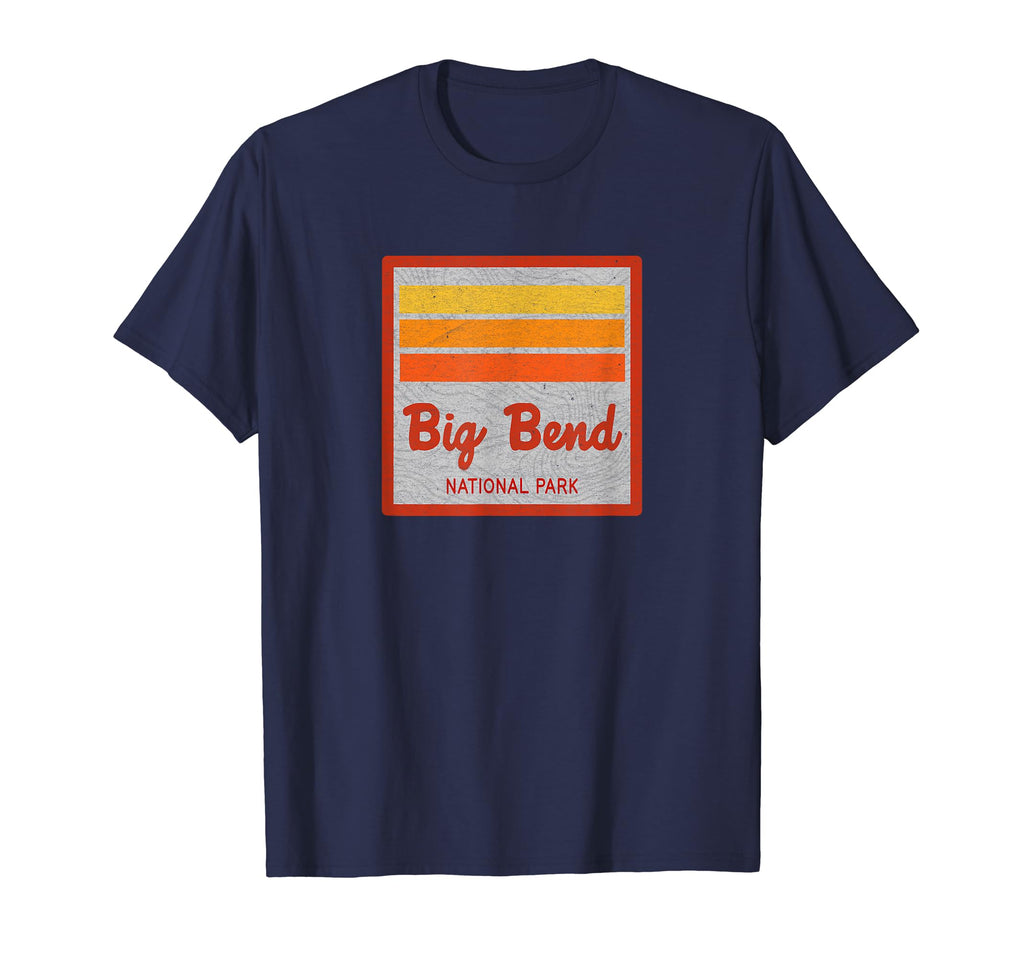 Big Bend National Park Stripes T-Shirt - Casual Everyday Wear for Adults - T-Shirt, Sweatshirt, Hoodie