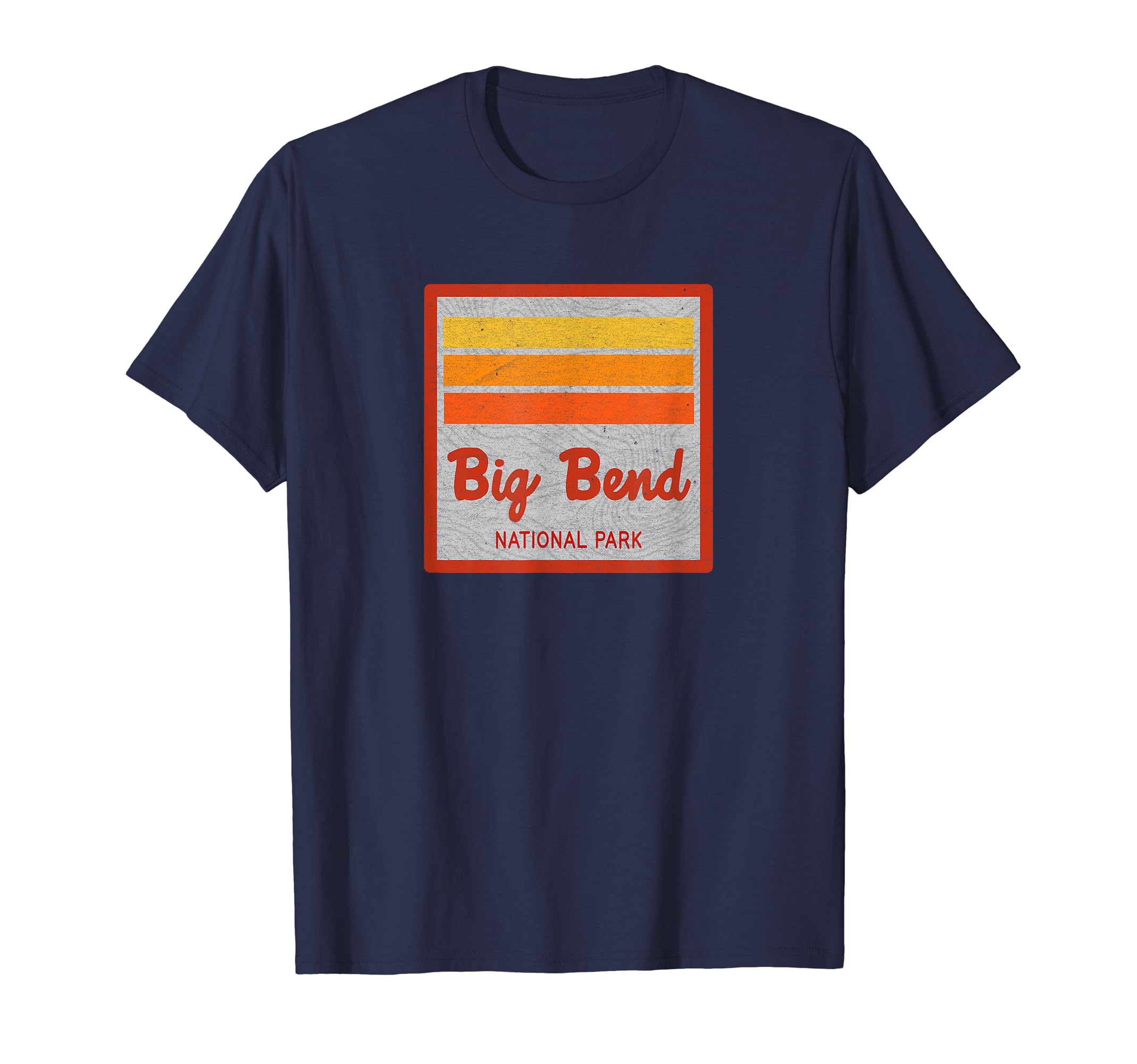 Big Bend National Park Stripes T-Shirt - Casual Everyday Wear for Adults - T-Shirt, Sweatshirt, Hoodie