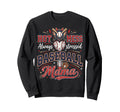 Hot Mess Always Stressed Baseball Sweatshirt - Minimalist Print for Adults - T-Shirt, Sweatshirt, Hoodie