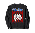 Baseball Pitcher Mom Coquette Sweatshirt - Minimalist Print Unisex - T-Shirt, Sweatshirt, Hoodie