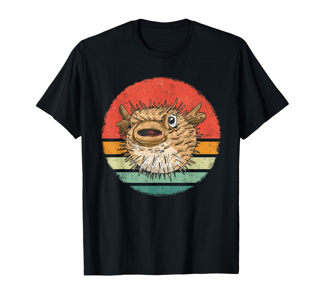 Pufferfish Puffin Fish Sunset T-Shirt - Trendy Graphic Men Women - T-Shirt, Sweatshirt, Hoodie