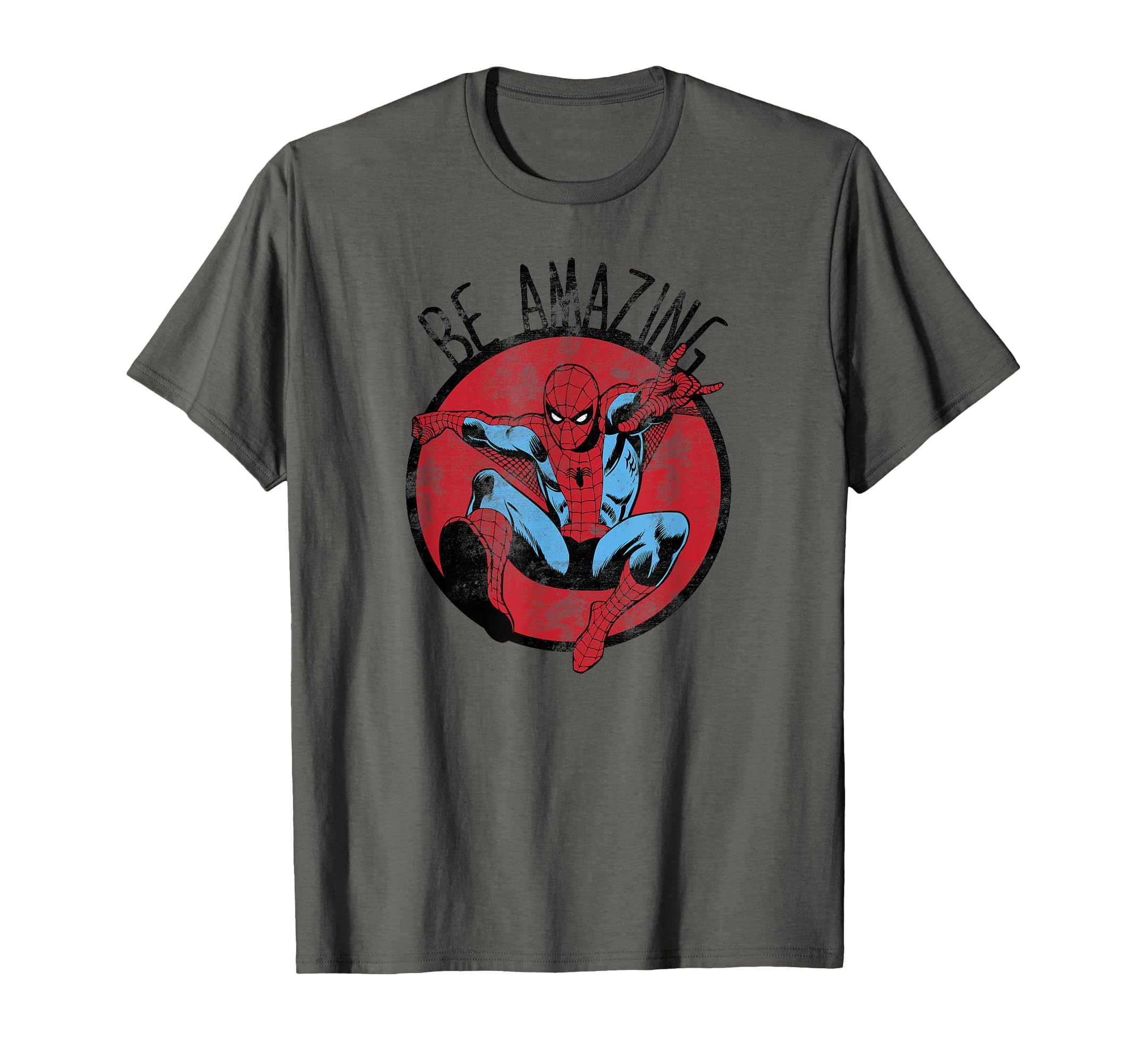 Marvel Spider Be Amazing Distressed T-Shirt - Minimalist Print Men Women - T-Shirt, Sweatshirt, Hoodie