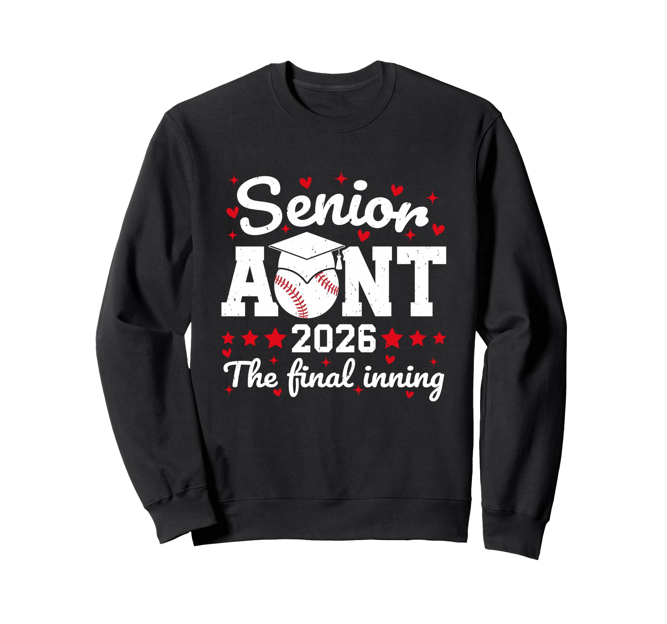 Senior Aunt 2026 Final Inning Sweatshirt - Custom Art Print Men Women - T-Shirt, Sweatshirt, Hoodie