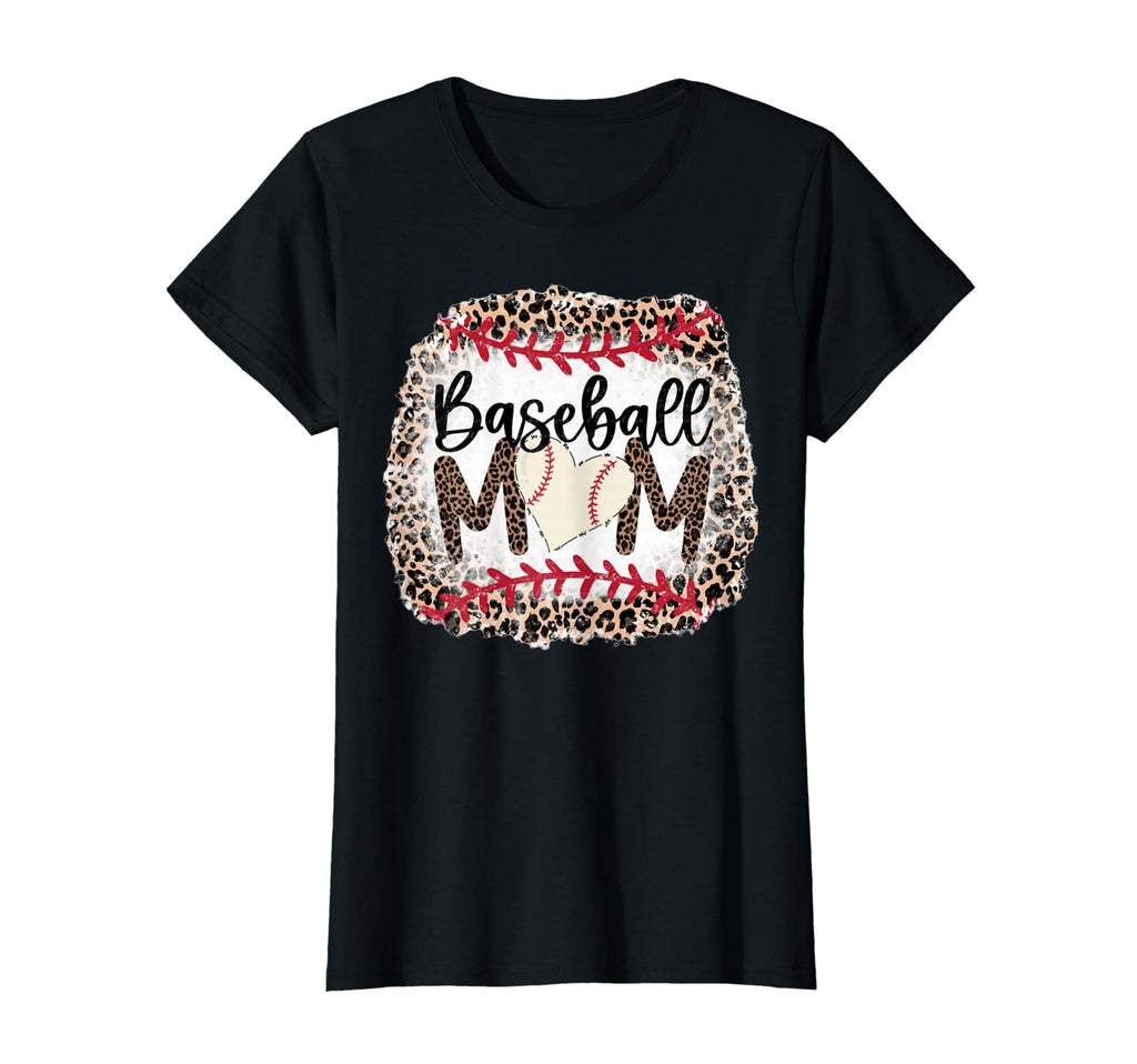 Womens Cheetah Leopard Moms Baseball Mom T-Shirt - Trendy Graphic Men Women - T-Shirt, Sweatshirt, Hoodie