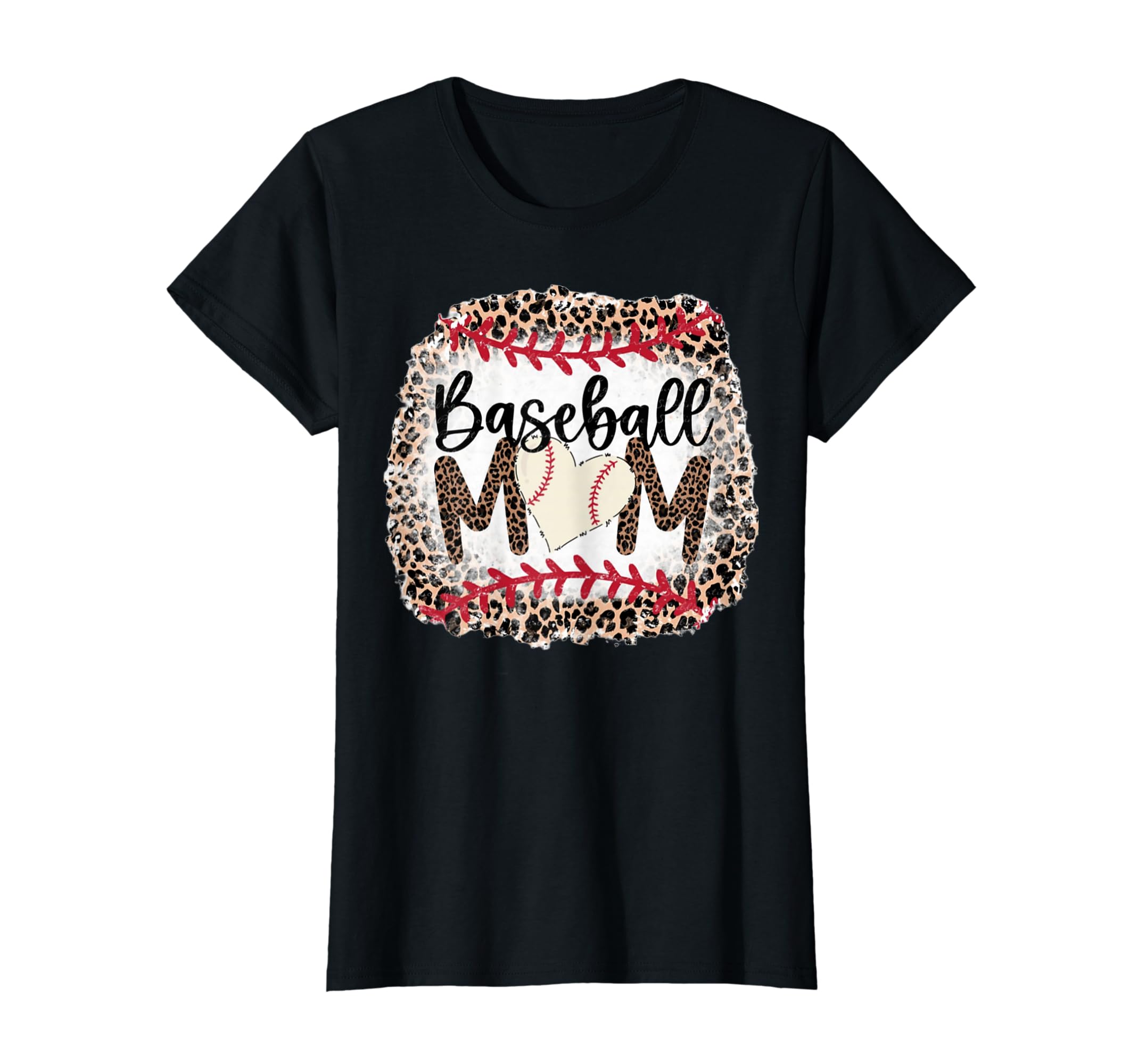 Womens Cheetah Leopard Moms Baseball Mom T-Shirt - Trendy Graphic Men Women - T-Shirt, Sweatshirt, Hoodie