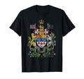 Canadian Coat Arms Canada Symbol T-Shirt - Minimalist Print for Adults - T-Shirt, Sweatshirt, Hoodie