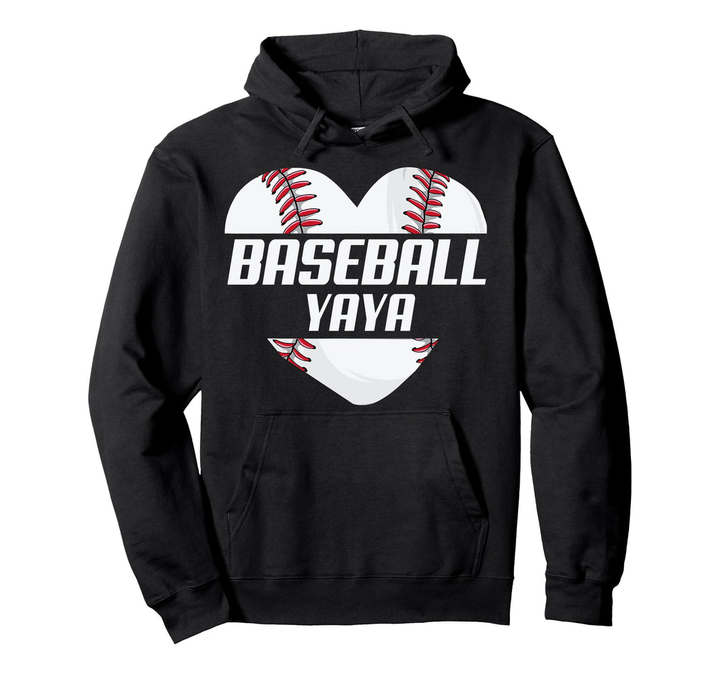 Baseball Player Family Baseball Yaya Hoodie - Graphic Print Unisex - T-Shirt, Sweatshirt, Hoodie