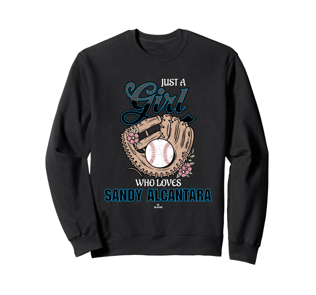 Just Who Loves Sandy Alcantara Miami Sweatshirt - Graphic Print Men Women - T-Shirt, Sweatshirt, Hoodie