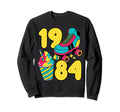 1984 Roller Skates Sweet Treats Sweatshirt - Aesthetic Graphic for Adults - T-Shirt, Sweatshirt, Hoodie