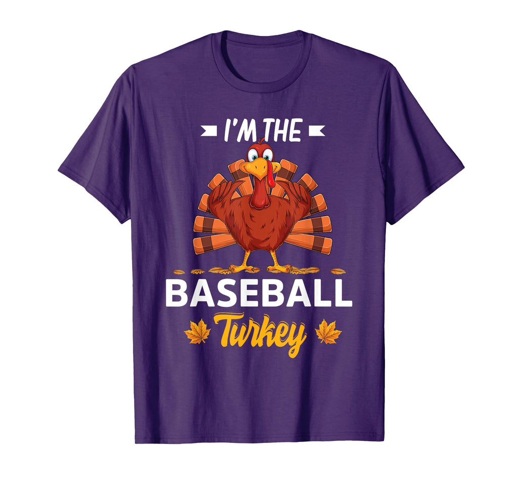 Im Baseball Turkey Happy Thanksgiving T-Shirt - Unique Graphic for Adults - T-Shirt, Sweatshirt, Hoodie