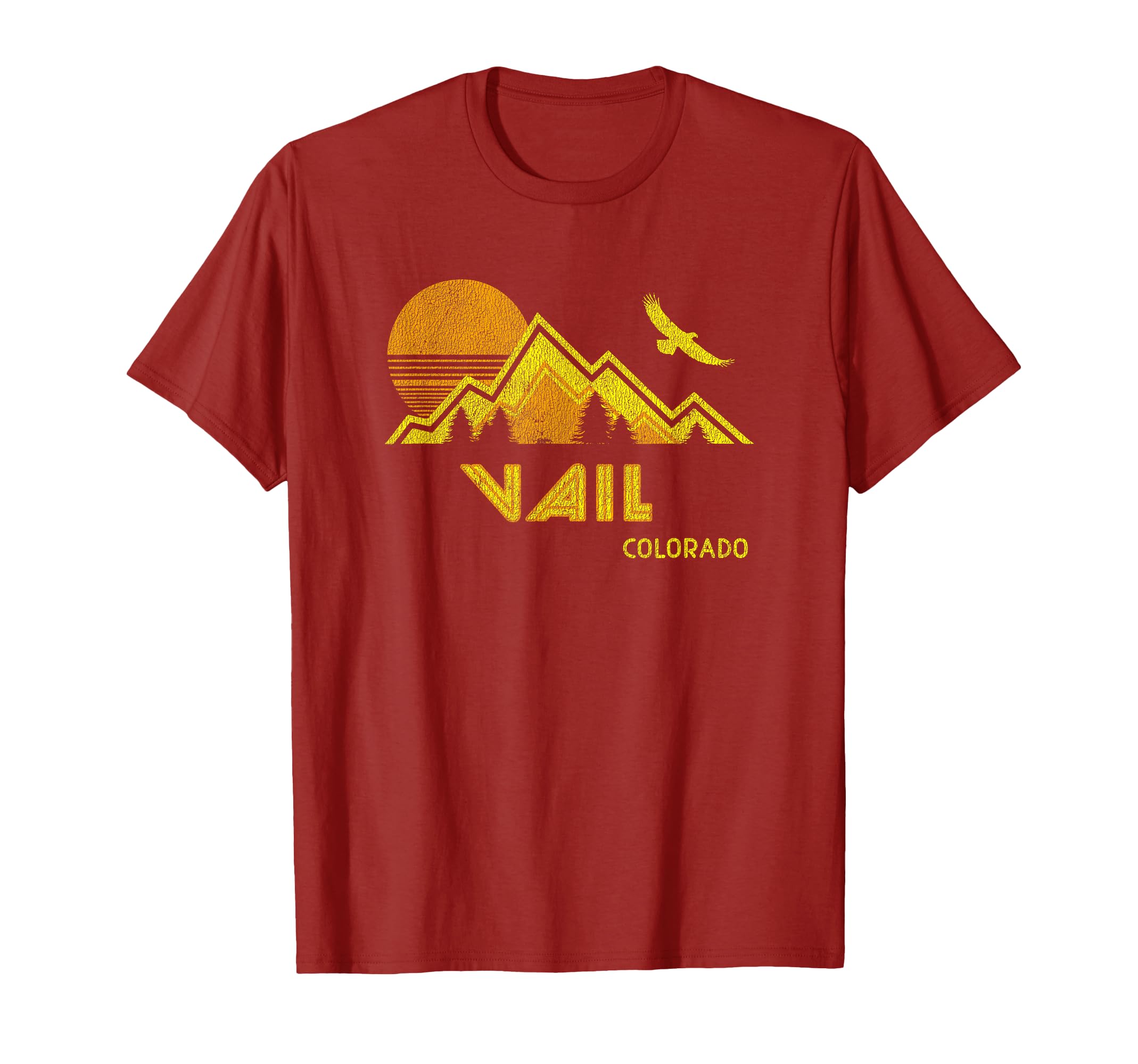 Vail Colorado Distressed Home T-Shirt - Trendy Graphic Unisex - T-Shirt, Sweatshirt, Hoodie