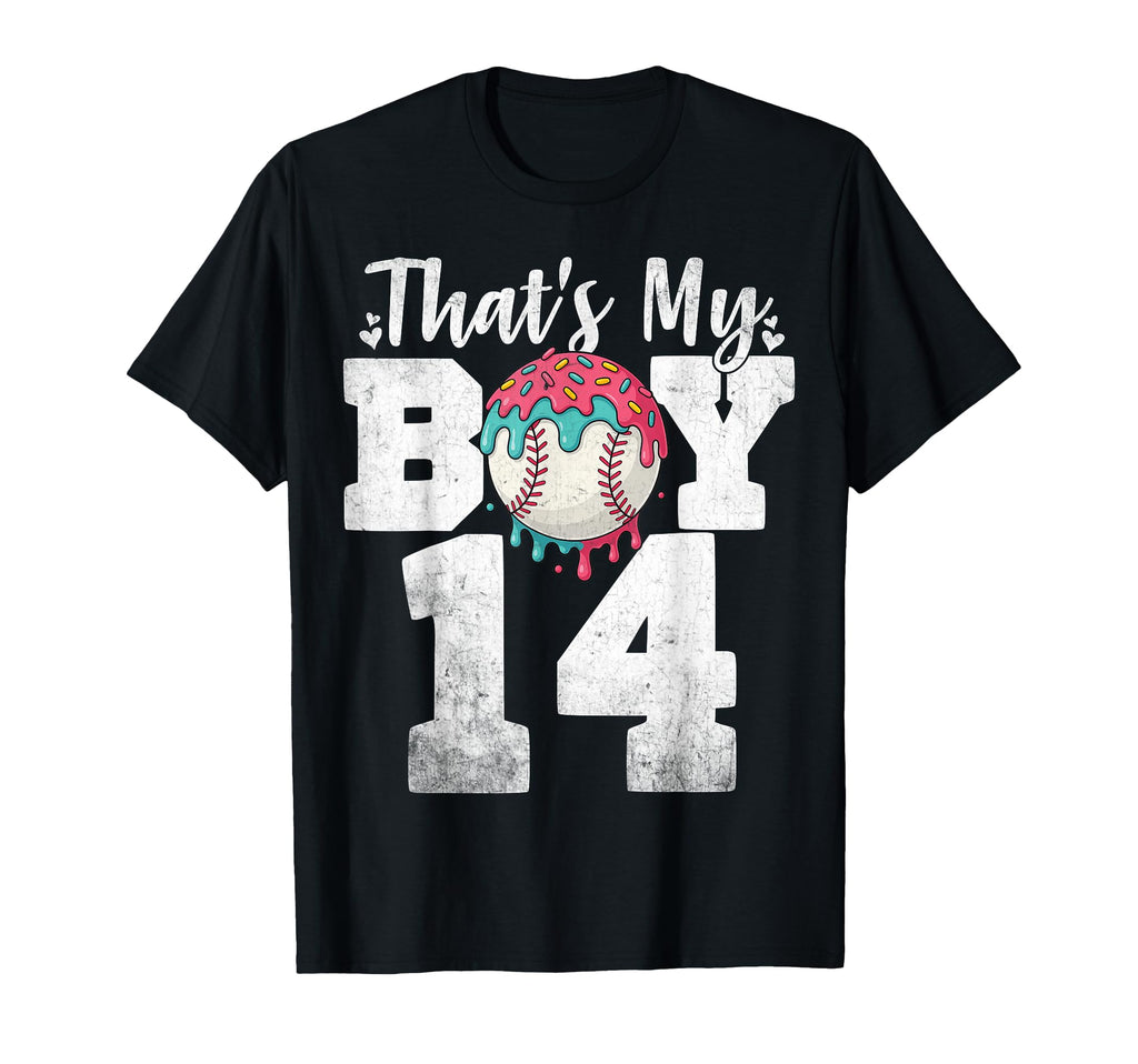 Thats My Baseball 14 Number Mom Dad 14 T-Shirt - Minimalist Print Unisex - T-Shirt, Sweatshirt, Hoodie