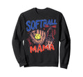 Softball Moms Club Baseball Mama Sweatshirt - Trendy Graphic for Adults - T-Shirt, Sweatshirt, Hoodie
