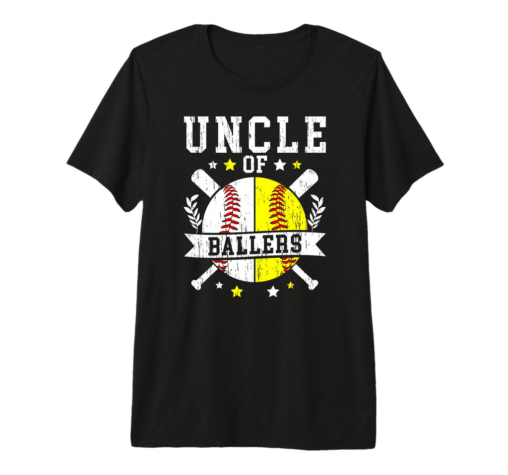 Mens Uncle Ballers Softball Baseball T-Shirt - Aesthetic Graphic Men Women - T-Shirt, Sweatshirt, Hoodie