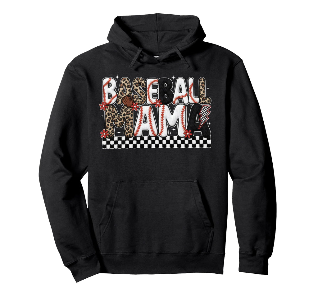 Game Day Baseball Mom Crochet Baseball Hoodie - Aesthetic Graphic Unisex - T-Shirt, Sweatshirt, Hoodie