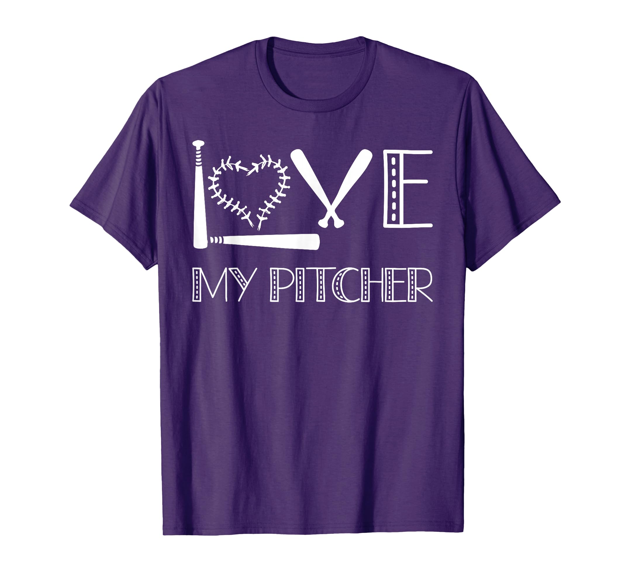 Love My Pitcher Baseball Player T-Shirt - Casual Everyday Wear for Adults - T-Shirt, Sweatshirt, Hoodie