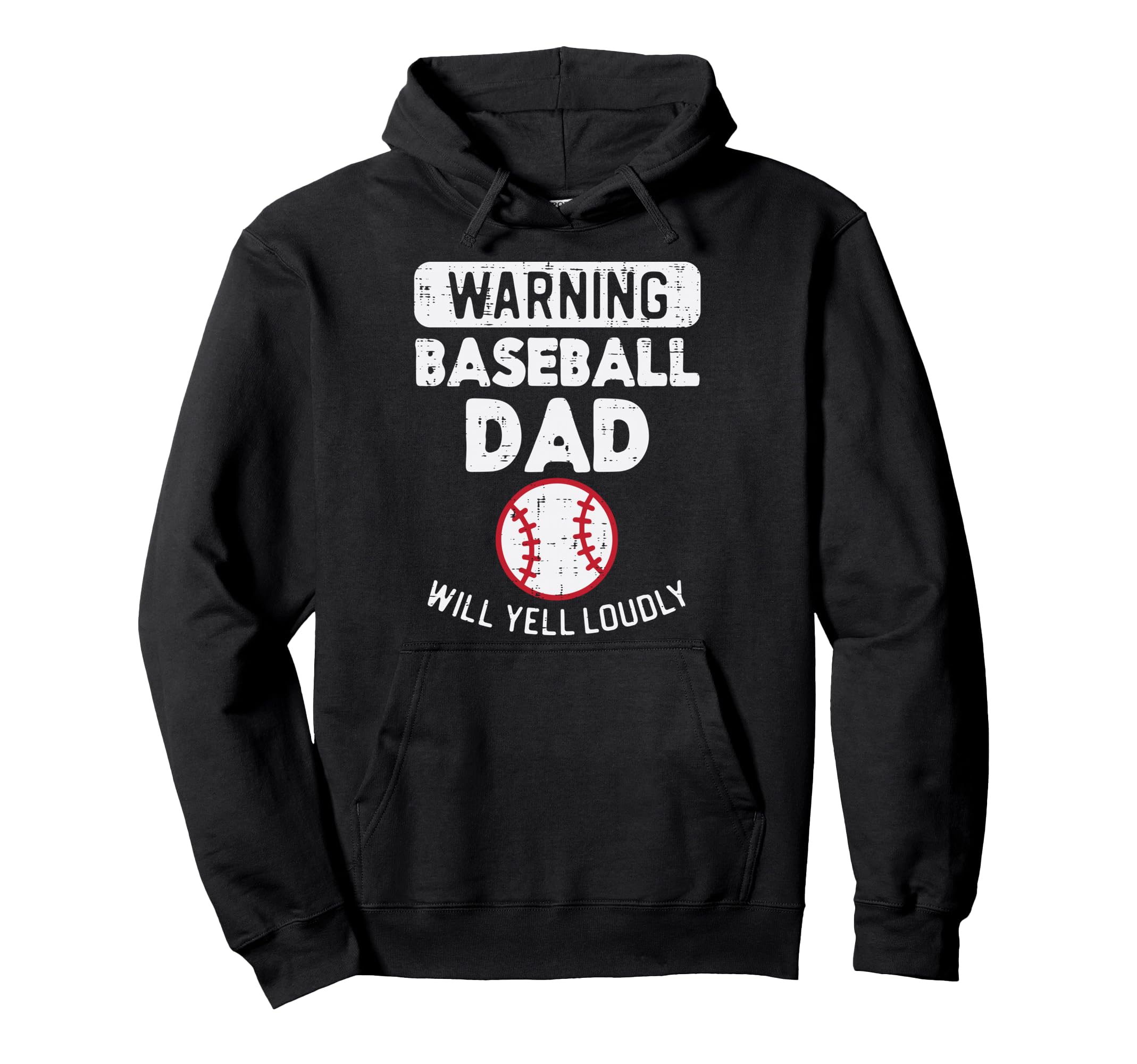 Warning Baseball Dad Funny Sports Daddy Hoodie - Fun Novelty Design Unisex - T-Shirt, Sweatshirt, Hoodie