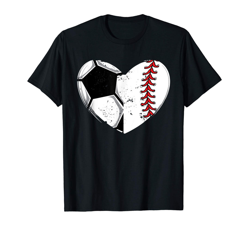 Baseball Lover Heart Soccer Player T-Shirt - Fun Novelty Design Men Women - T-Shirt, Sweatshirt, Hoodie