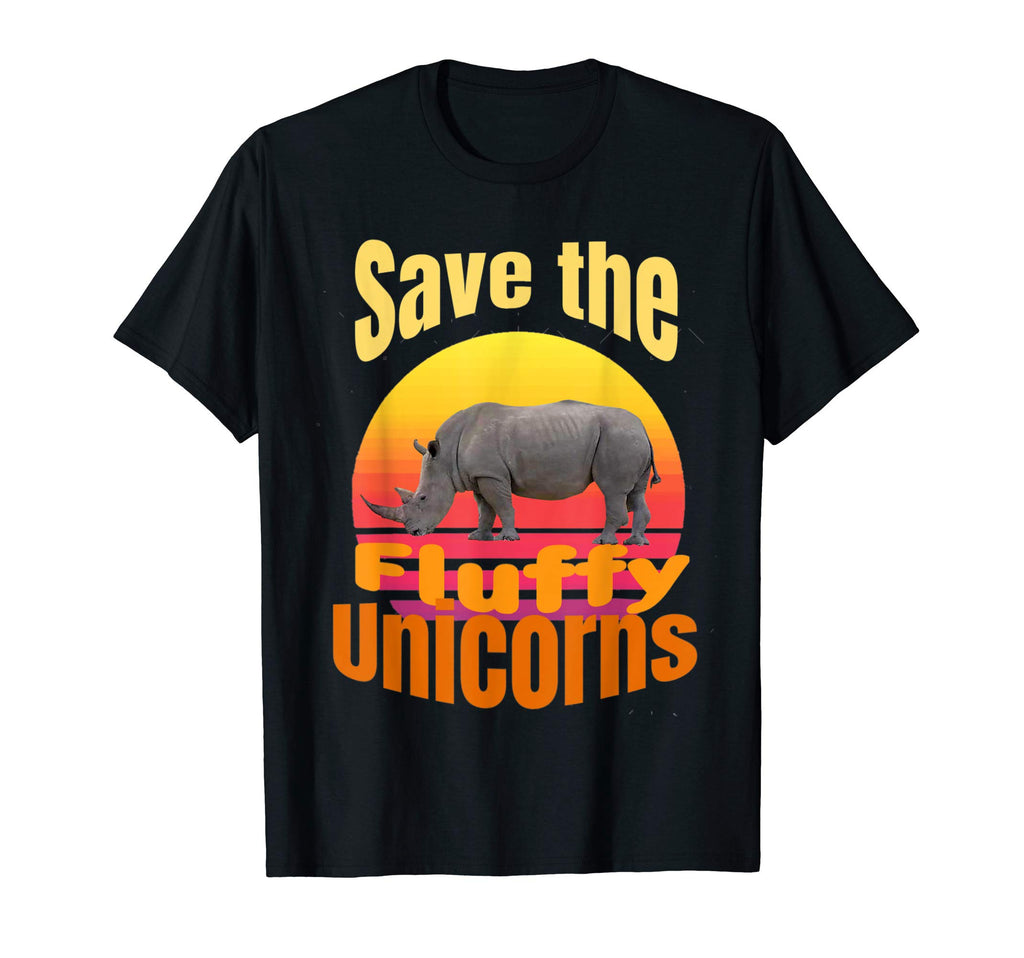 Funny Sunset Save Fluffy Unicorns T-Shirt - Streetwear Style for Adults - T-Shirt, Sweatshirt, Hoodie