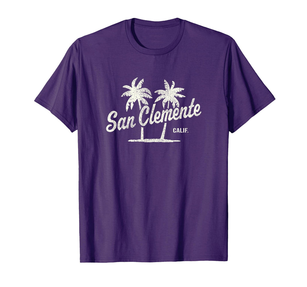 San Clemente California 70S Palm T-Shirt - Aesthetic Graphic for Adults - T-Shirt, Sweatshirt, Hoodie