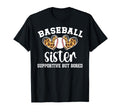 Baseball Sister Supportive Sister T-Shirt - Trendy Graphic Men Women - T-Shirt, Sweatshirt, Hoodie