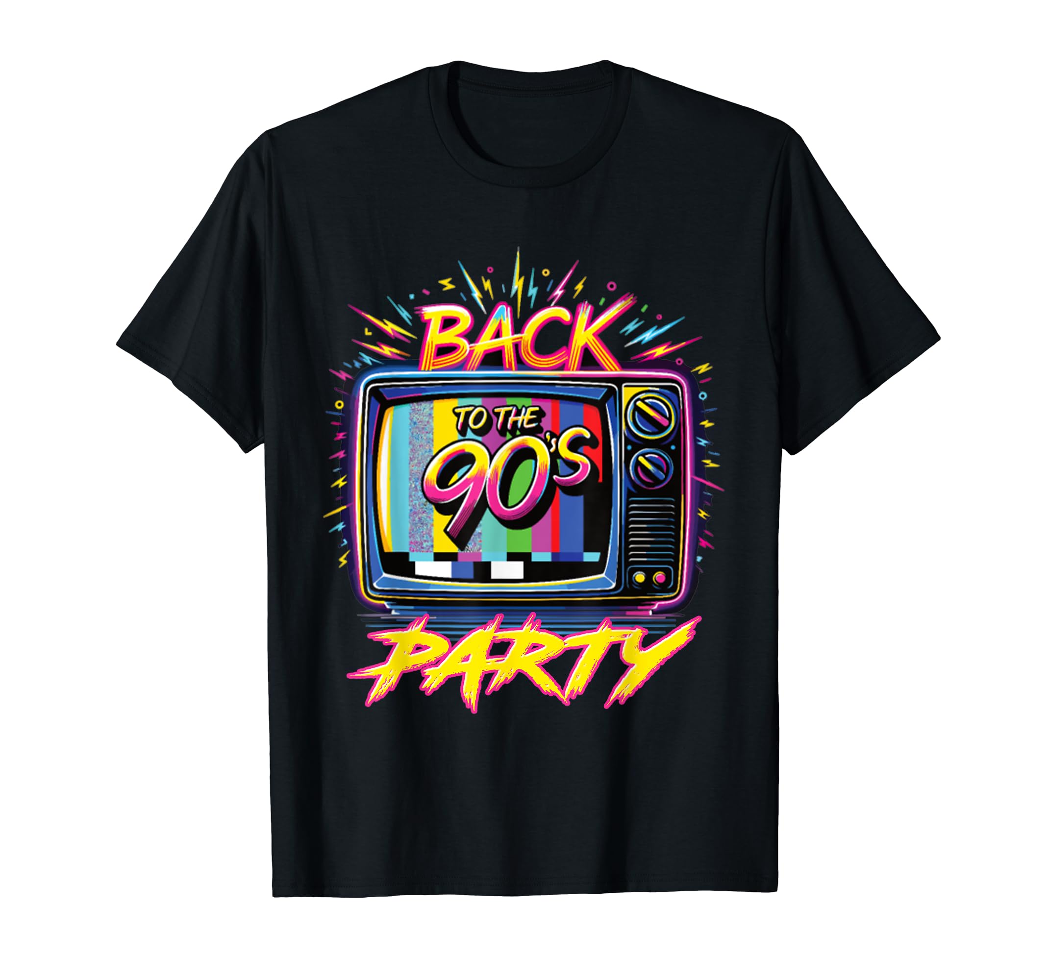 Back To 90S Party Tv Nostalgic T-Shirt - Fun Novelty Design for Adults - T-Shirt, Sweatshirt, Hoodie