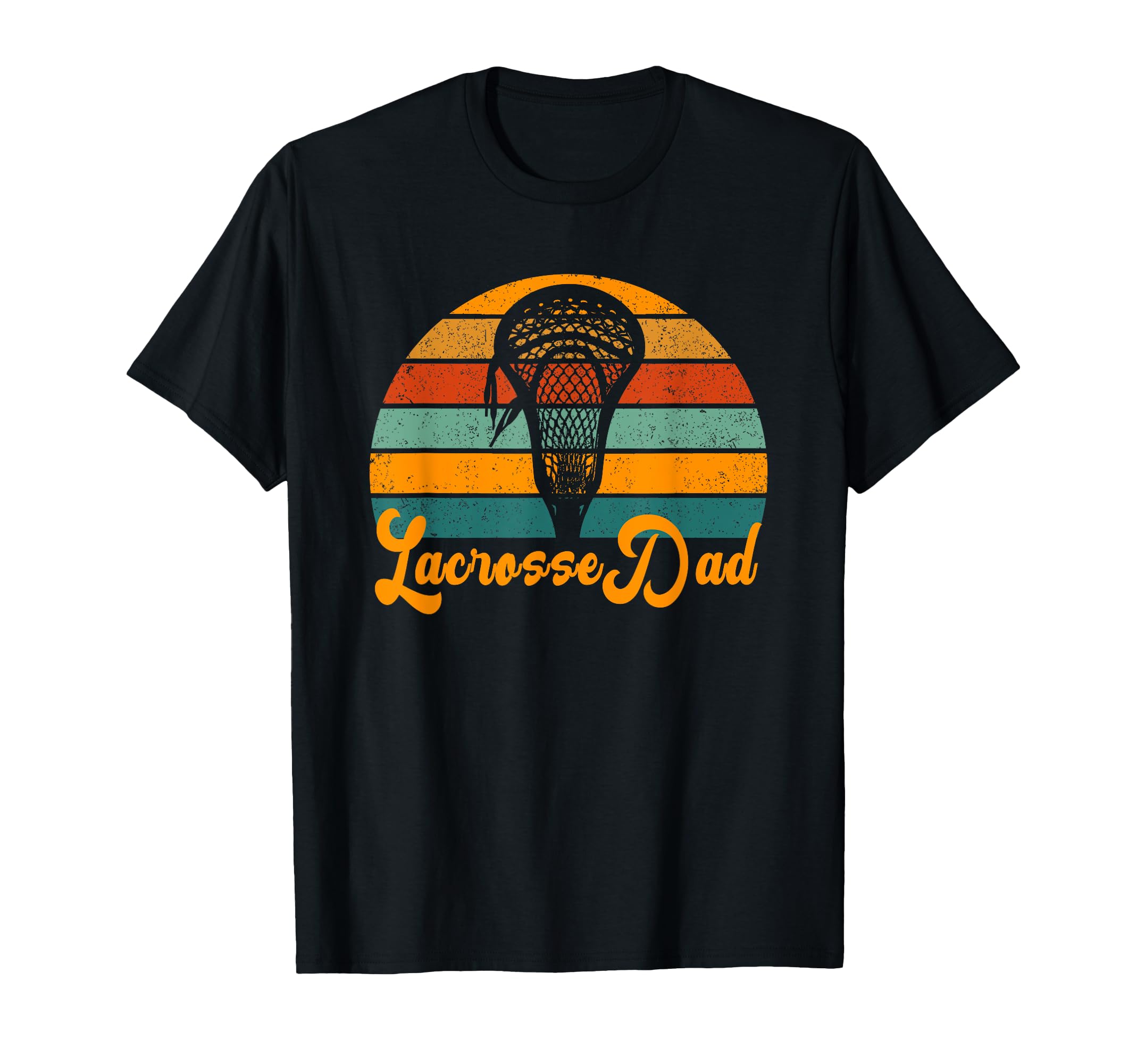 Lacrosse Dad Sunset T-Shirt - Novelty Apparel for Adults - T-Shirt, Sweatshirt, Hoodie
