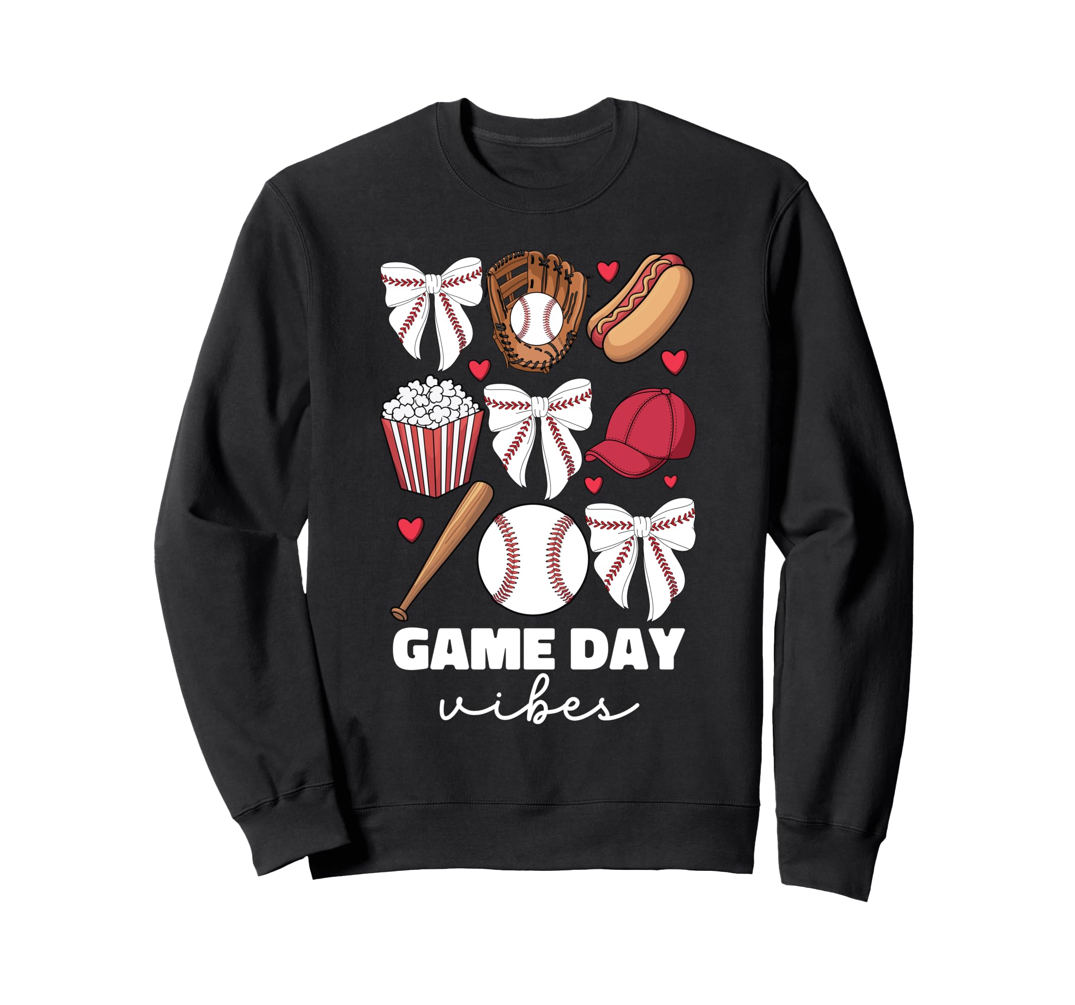 Game Day Vibes Coquette Bow Sweatshirt - Custom Art Print Men Women - T-Shirt, Sweatshirt, Hoodie