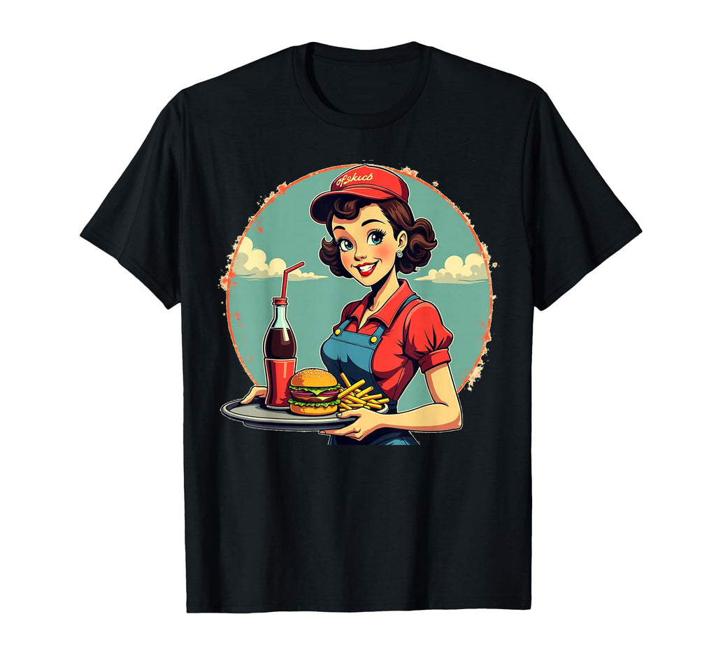 Carhop 1950S 50S Rockabilly Nostalgia T-Shirt - Minimalist Print Men Women - T-Shirt, Sweatshirt, Hoodie