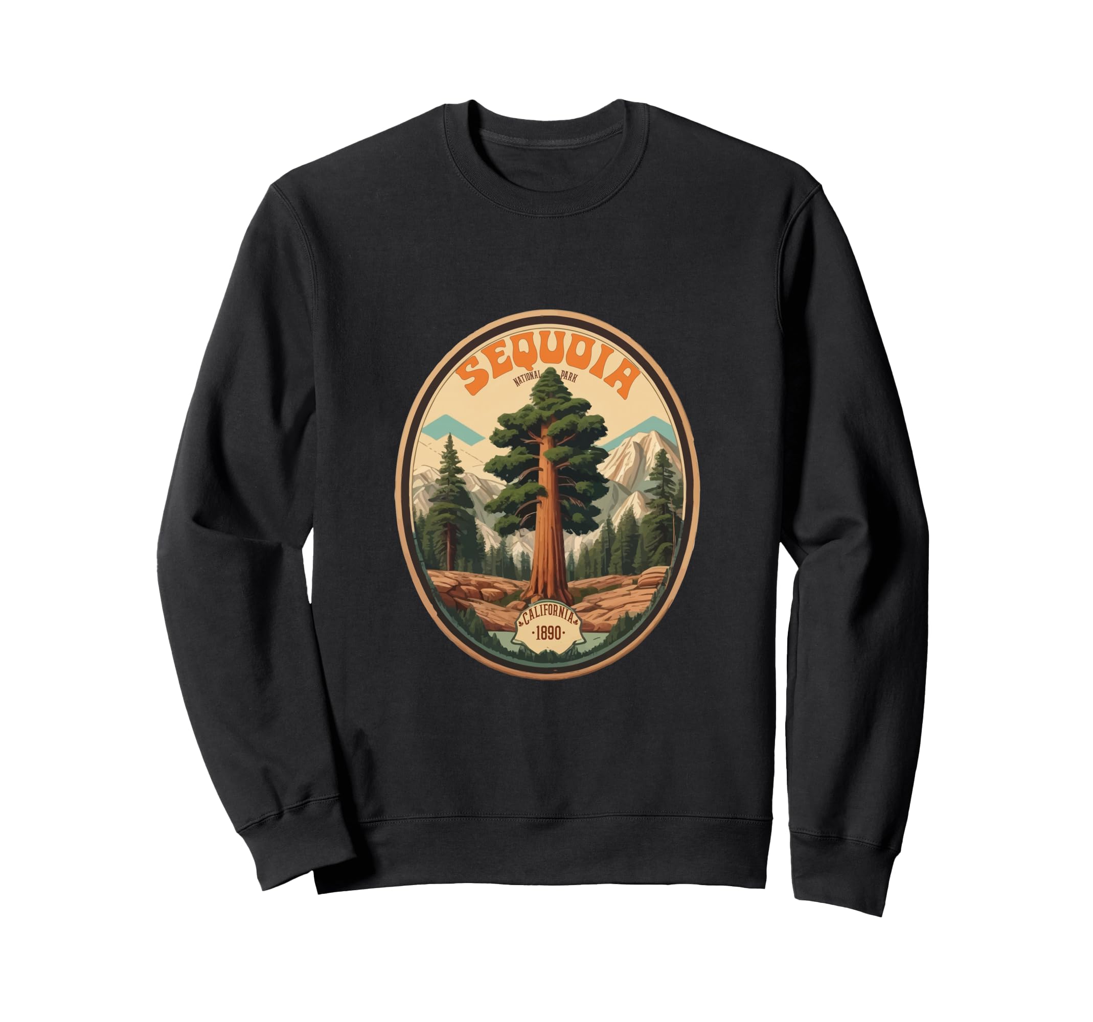 Sequoia National Park Tree Sweatshirt - Minimalist Print Men Women - T-Shirt, Sweatshirt, Hoodie