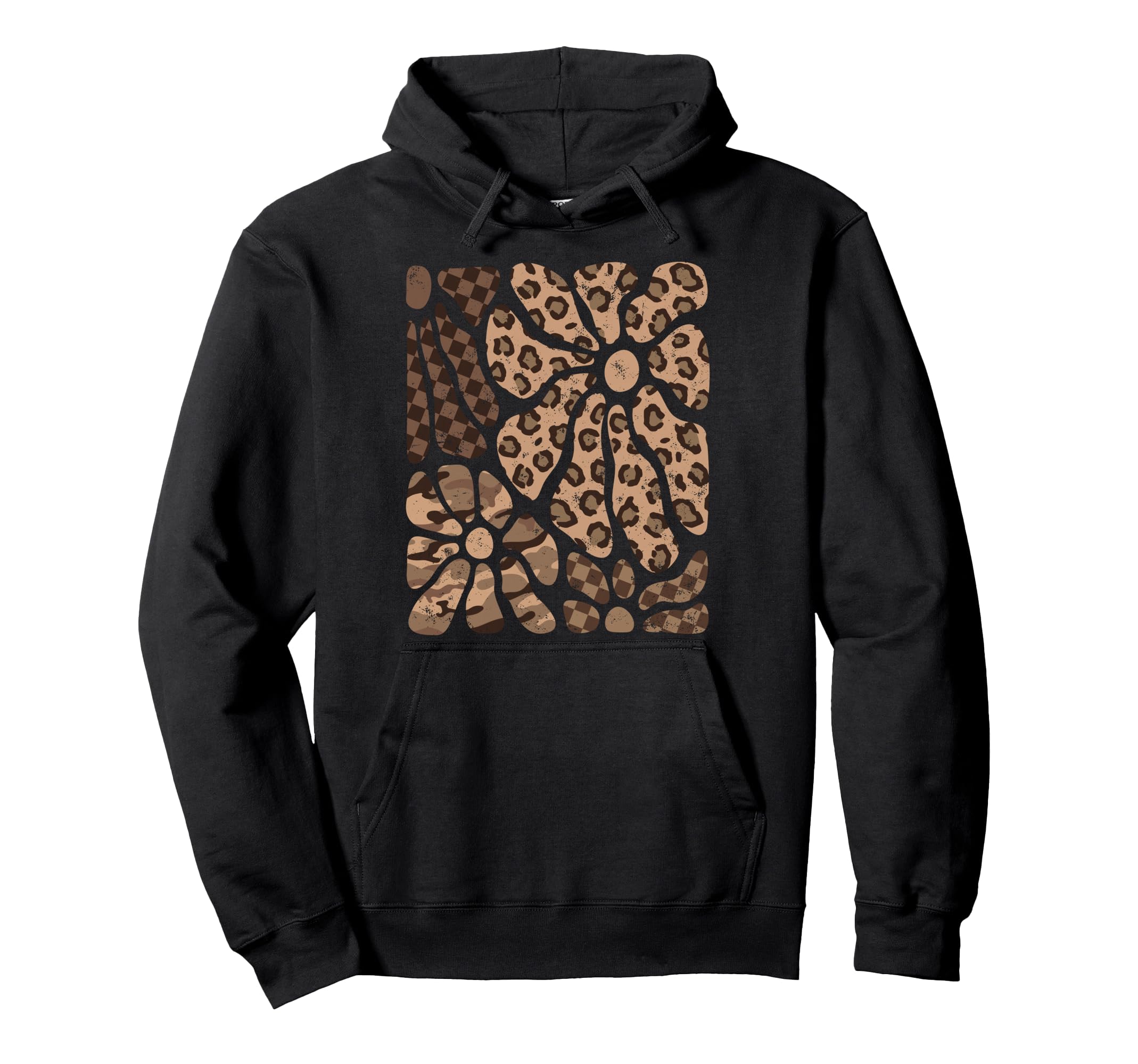 Floral Boho Wildflowers Western Camo Hoodie - Aesthetic Graphic for Adults - T-Shirt, Sweatshirt, Hoodie