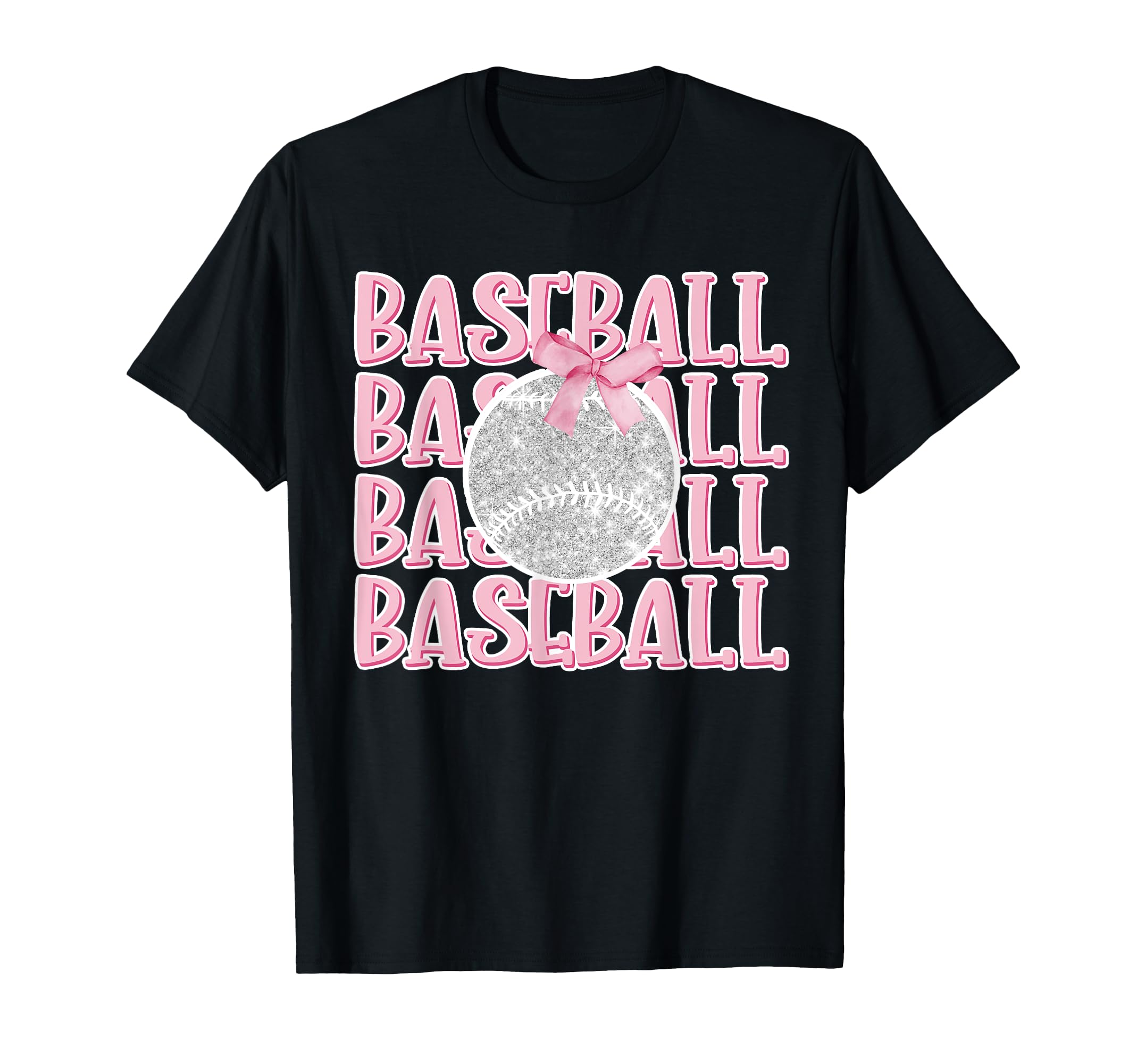 Baseball Mom Game Day Coquette Bow Team T-Shirt - Streetwear Style Unisex - T-Shirt, Sweatshirt, Hoodie